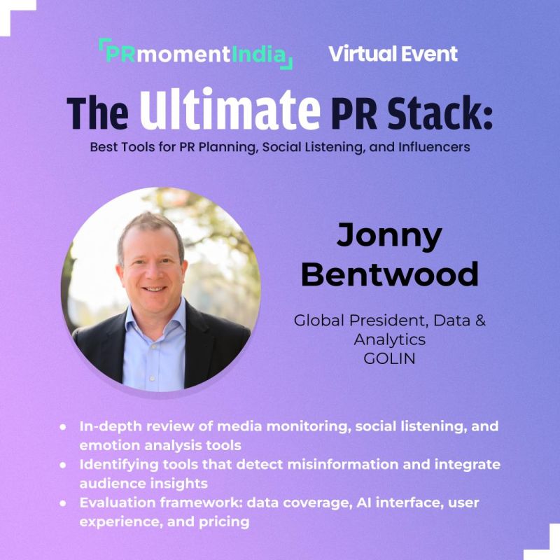 PRmoment India (@prmomentindia) on Twitter photo If you want to find out which PR tool is worthwhile and which is not, #JonnyBentwood can show the way. Register for the Ultimate PR Stack Webinar to know.
Only two more days to go for the early bird rate. (Registration link in comments)
<a href="/PaarulC/">Paarul Chand</a> <a href="/monicamantri/">Monica Mantri</a> If you want to find out which PR tool is worthwhile and which is not, #JonnyBentwood can show the way. Register for the Ultimate PR Stack Webinar to know.
Only two more days to go for the early bird rate. (Registration link in comments)
<a href="/PaarulC/">Paarul Chand</a> <a href="/monicamantri/">Monica Mantri</a>