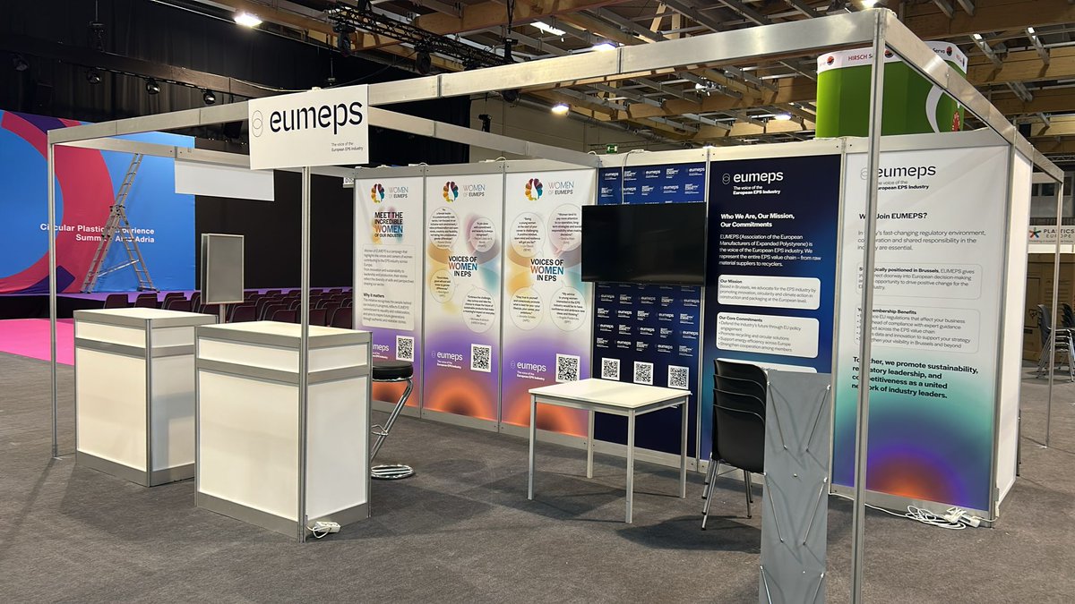 We’re getting ready at #CIRPLEX2025!

👷 Booth D05A is in the making — and we can’t wait to welcome you.

See you from tomorrow in Klagenfurt!
🔗 eumeps.eu/events/cirplex…
#EPSIndustry #WomenOfEUMEPS #CircularEconomy