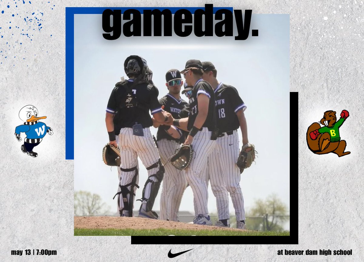 GAMEDAY
📍 Beaver Dam HS
⏰ 7:00pm
🆚 Beaver Dam
🔵⚪️ Go Goslings!