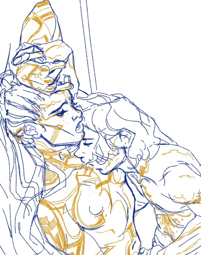 Gold clanking against each other 
Cropped #melvikweek sketch