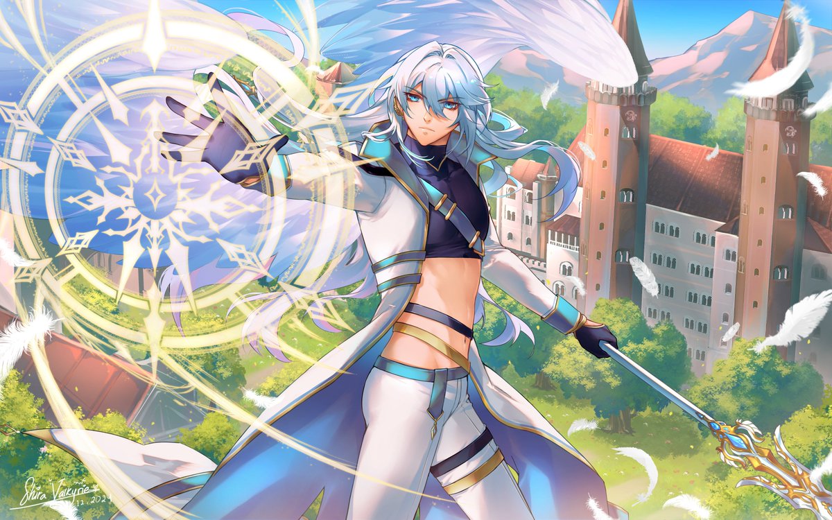 Almost forgor! Some examples of some amazing art I have by a few of my other favorite artists in addition to Ozi 🩵

🎨: <a href="/ShiraValkyrie_/">Shira Valkyrie</a> 
🎨: <a href="/KlavSin/">KlaviSin | Comms closed</a>