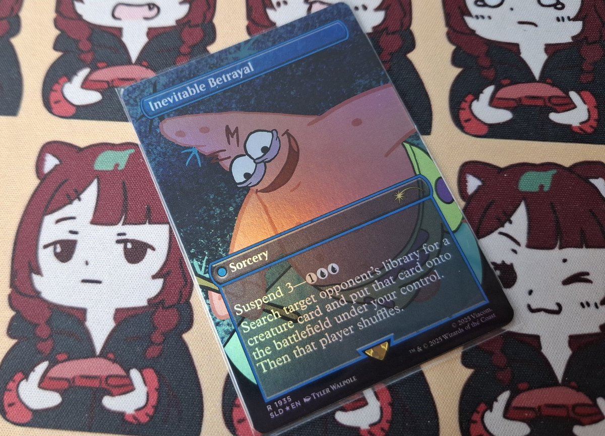 沒玩魔風,但我還是買了一張
這張派大星表情超讚(°∀°)