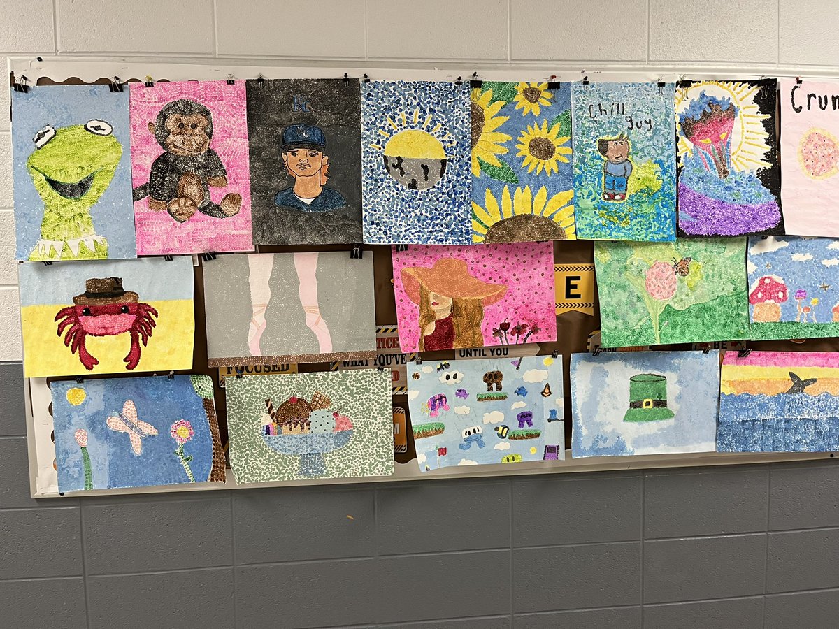 TimWebb63's tweet image. Our hallways are adorned with amazing student artwork in preparation for our Spring Art Show today!