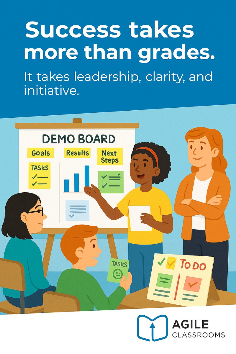 Success takes more than grades.

Agile Classrooms builds leadership, self-direction, and habits students actually need.

👉 Enroll in the Certified Agile Classrooms Teacher course June 23–24

sbee.link/ep3ncghdfj

#21cSkills #PBL #K12