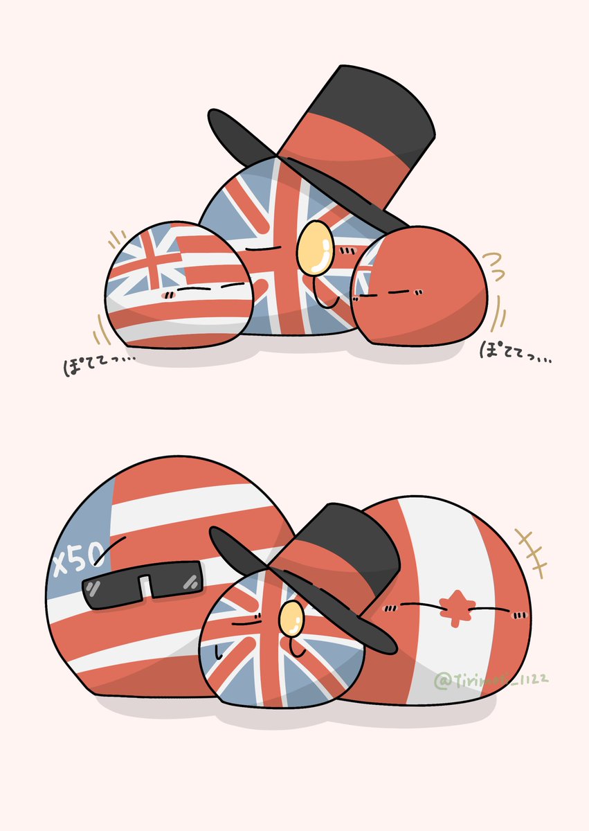 いつの間にか追い抜かされる🇬🇧 #ポーランドボール #polandball