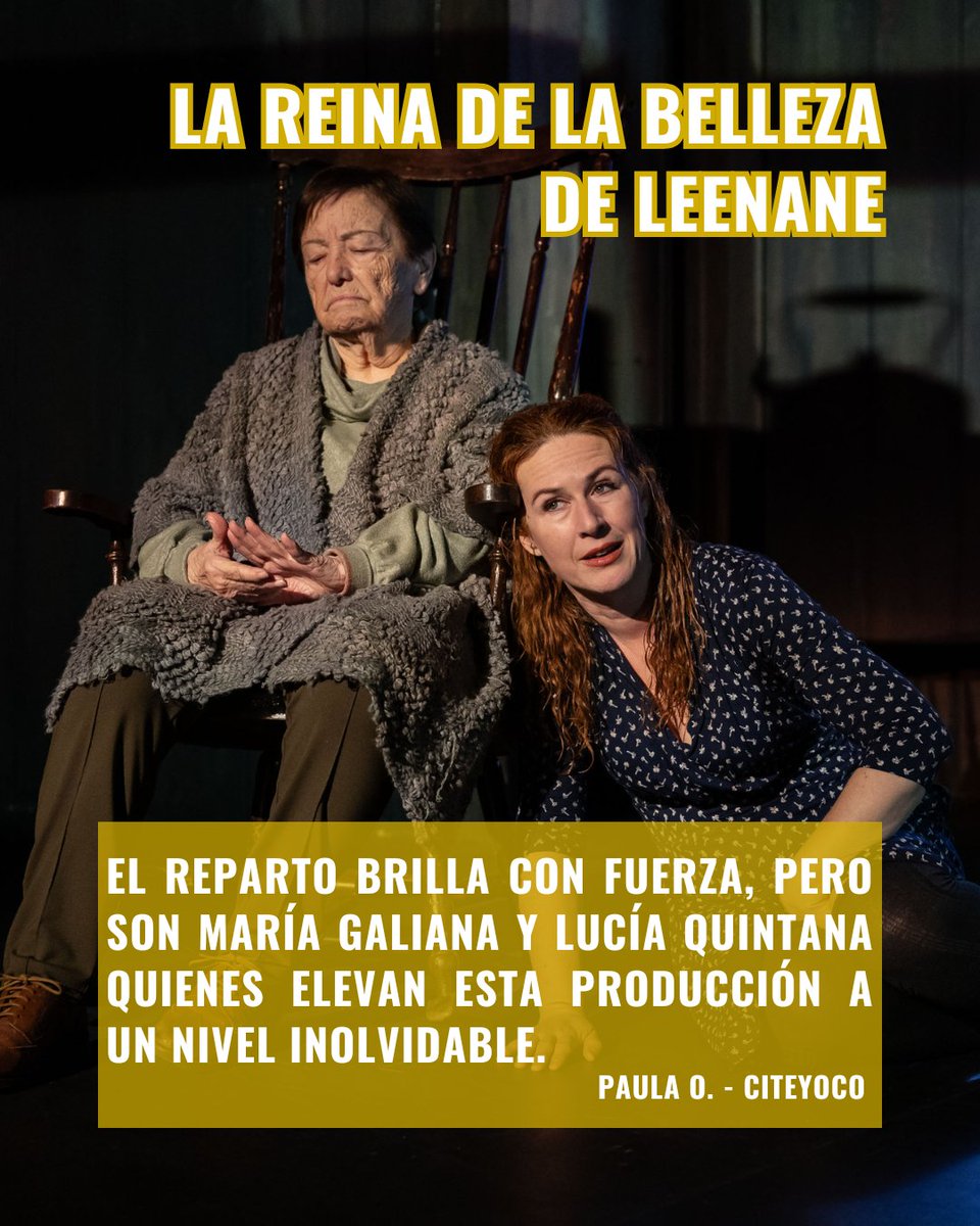 Por aquí os dejamos un fragmento de la crítica de La Reina de la Belleza de Leenine de Paula O.🖊️ para Citeyoco  📰.

Ya puedes disfrutar de esta maravillosa obra 📅Hasta el 29 de junio. ¡No te lo pierdas!🎟️⁣

Más ℹ️ y  🎟️ en elteatroreinavictoria.com🔗⁣