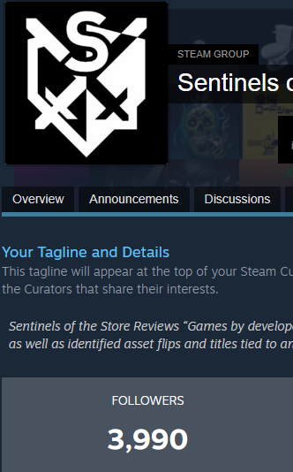 If you aren't following our curator yet, now's the time! We're almost at 4K!

store.steampowered.com/curator/275078…