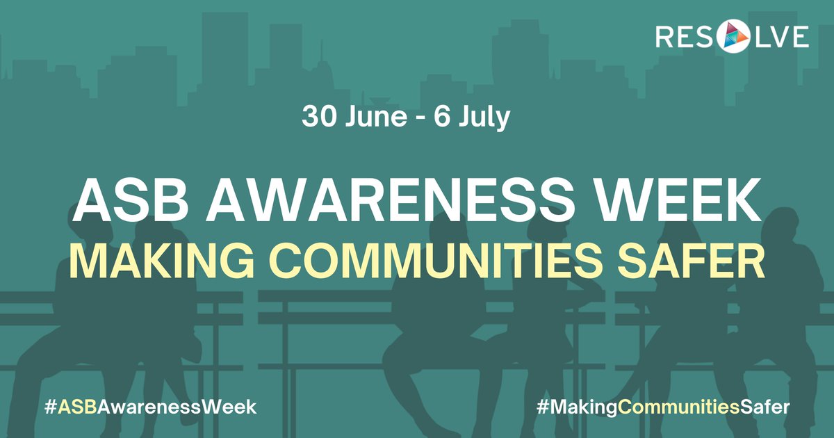 This year's ASB Awareness Week will be 30 June – 6 July. The theme for the week is #MakingCommunitiesSafer

Find out how you can get involved, register your interest in daily webinars and access the media pack here: safercommunities.wales/asb-awareness-…