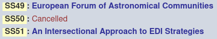 European astronomical society cancelled special session SS50 : Diversity and Inclusion in Project Management and Leadership.   

What happened? 🤷‍♂️