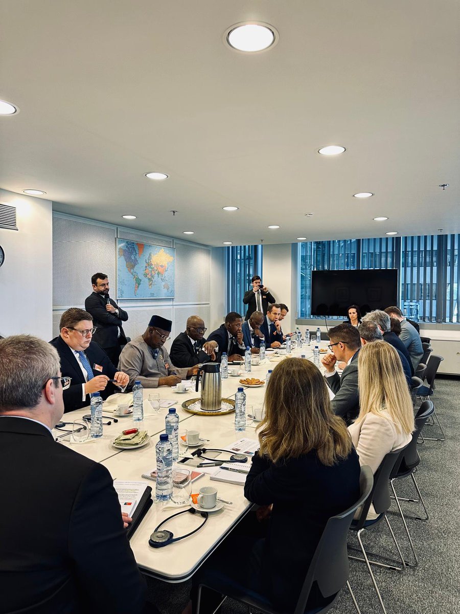 DelPortugalNATO's tweet photo. Yesterday, we had the pleasure of hosting a meeting between #NATO Allies and a delegation of African MPs led by the President of #REPAMCDS, HE Kone Lassina. https://t.co/x5eYMJvASD