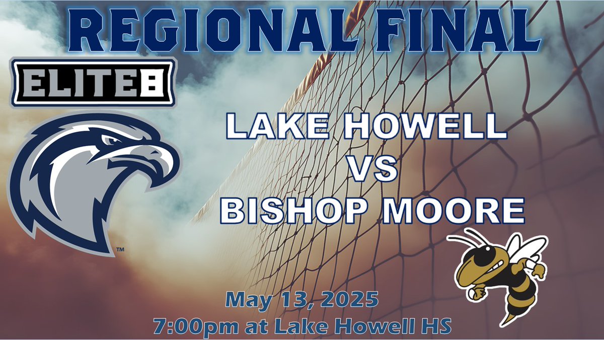 #GAMEDAY #Regionalfinal

🆚 Bishop Moore

⏰ 7:00pm 📍Lake Howell H.S.

🎟 Gofan.co

<a href="/LHHS_Athletics/">Lake Howell Athletics</a> <a href="/lake_howell/">Lake Howell High</a> <a href="/lhhs_athletics/">Lake Howell Athletics</a> @Ihhssga <a href="/lhhs/">Follow tmiller_lhhs</a>.ptsa @southseminoleacademy #WeAreOne #HawkFamily #CommitmentToExcellence #HawkStrong