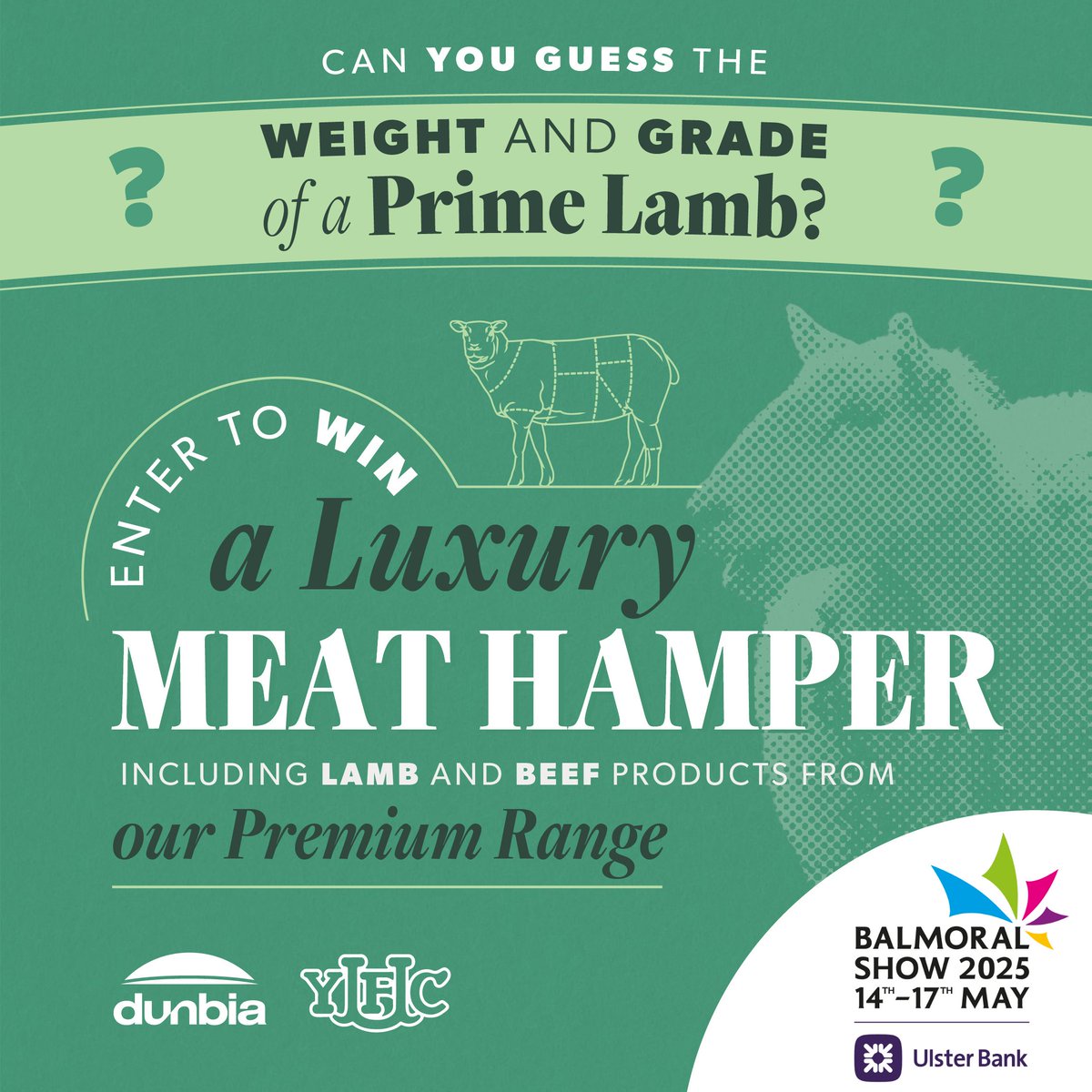 Dunbia Group (@dunbiagroup) on Twitter photo We look forward to once again attending <a href="/balmoralshow/">Balmoral Show</a> over the next 4 days! ๐๐
Be sure to pop by Young Farmers' Clubs of Ulster Stand B36 to enter our competition and be in with a chance of winning a luxury meat hamper! ๐
See you there ๐๐๐
#balmoralshow2025 #balmoralshow We look forward to once again attending <a href="/balmoralshow/">Balmoral Show</a> over the next 4 days! ๐๐
Be sure to pop by Young Farmers' Clubs of Ulster Stand B36 to enter our competition and be in with a chance of winning a luxury meat hamper! ๐
See you there ๐๐๐
#balmoralshow2025 #balmoralshow