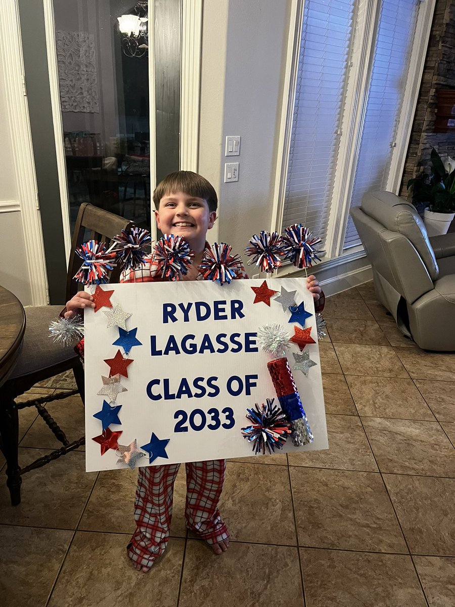 Riane Gammill (@r_gammill) on Twitter photo Goodbye elementary, hello intermediate! Ryder and I had so much fun decorating his sign for <a href="/TISDDPES/">Decker Prairie Elementary</a>. 4th grade was lit, but 5th grade is LEGIT! Proud of this Class of 2033 kiddo! #CougarPride #DPES #FutureIsBright Goodbye elementary, hello intermediate! Ryder and I had so much fun decorating his sign for <a href="/TISDDPES/">Decker Prairie Elementary</a>. 4th grade was lit, but 5th grade is LEGIT! Proud of this Class of 2033 kiddo! #CougarPride #DPES #FutureIsBright