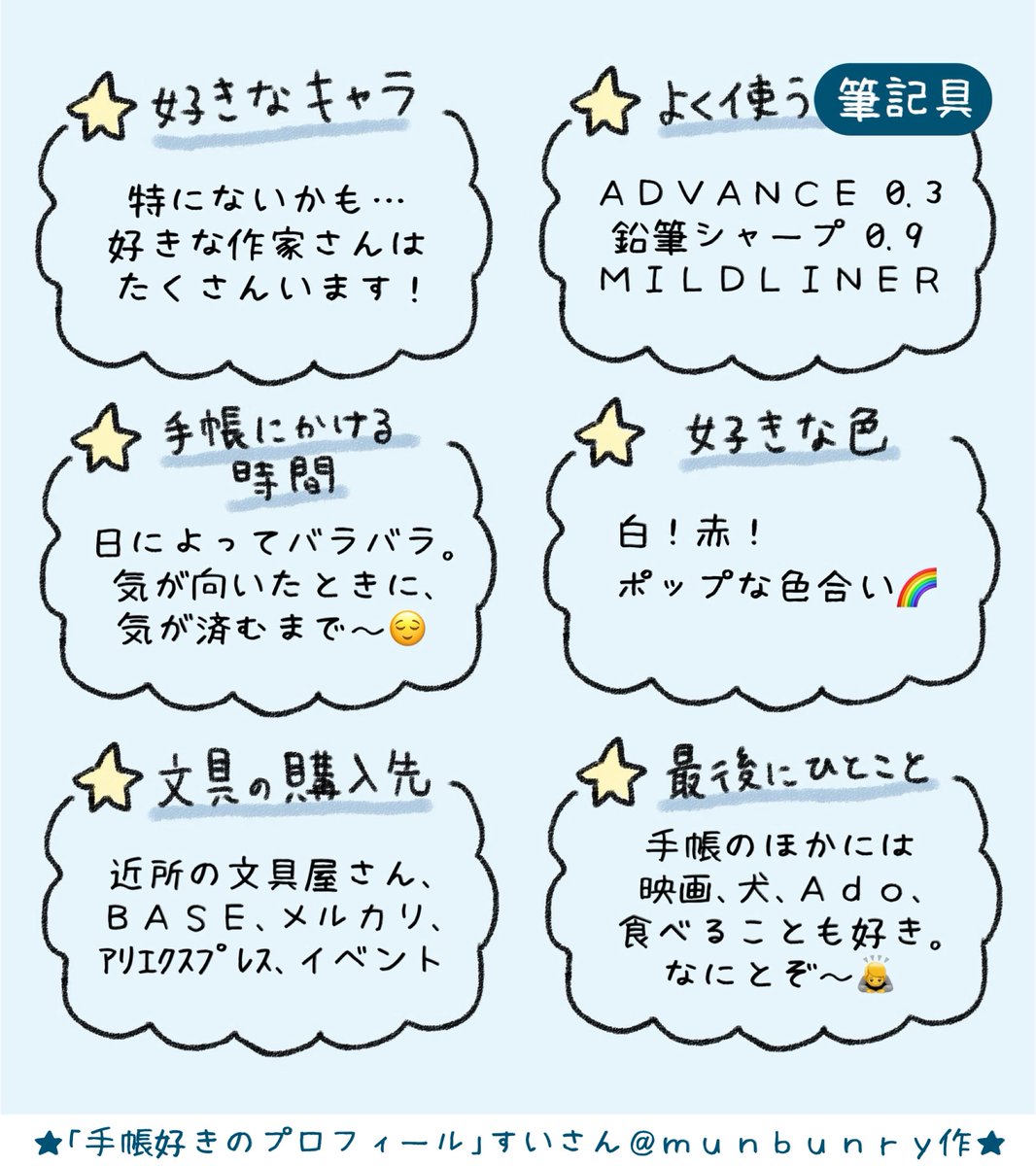 Runchan_clear's tweet photo. 📎
#手帳好きのプロフィール
2年ぶりにプロフィール更新✓
自分だけの世界を自由に作れる､そんな手帳が大好き。
これからもよろしくお願いします🫶

永遠に執筆中のﾘｯﾄﾘﾝｸ→ https://t.co/PW0wVTnqyP https://t.co/Hxs0QNOMTP