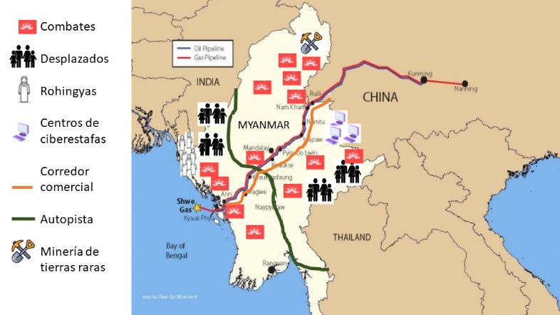 #Geopolítica #AnálisisIEEE
#Myanmar vive una guerra civil cada vez más intensa, con miles de víctimas y un impacto creciente en la estabilidad regional.

📄 "Myanmar: fragmentación y crisis humanitaria"
✍️ <a href="/ieee_mhidalgo/">Mar Hidalgo</a>, analista del <a href="/ieee_es/">IEEE</a> 

🇪🇸🔗
defensa.gob.es/documents/2073…
🇬🇧🔗