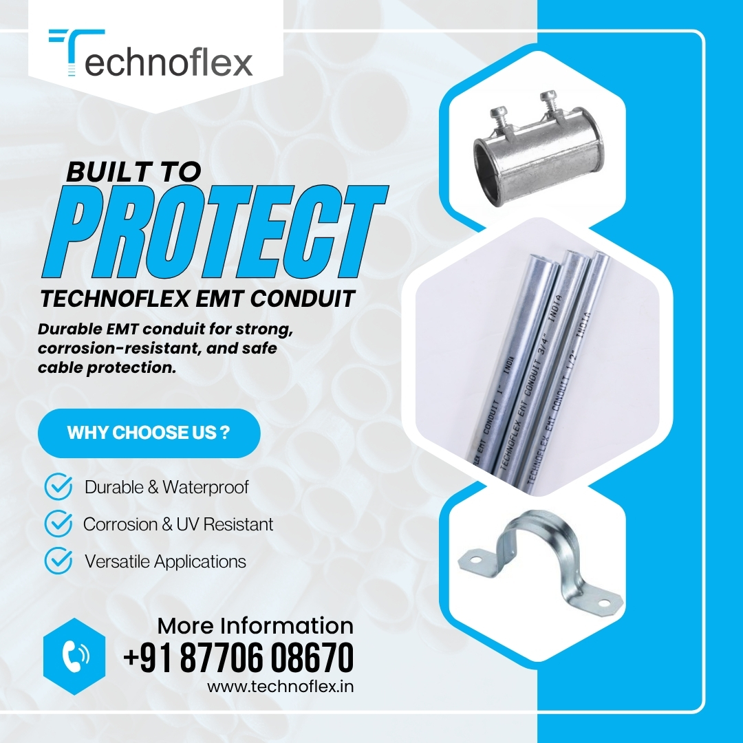 technoflexsteel's tweet image. 🚀✨🔧 Protect Your Wiring with Precision – Choose EMT Conduit from Technoflex! 🚀✨

For More Info Call on 087706 08670
And mail on - info@technoflex.in
website - Technoflex.in

#TechnoflexSteel #emtconuit #rigidconduit #Electricalwiring #cablemanagement