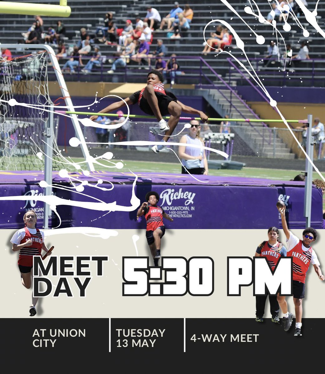 Today is our final track and field meet of the season! #GoPanthers