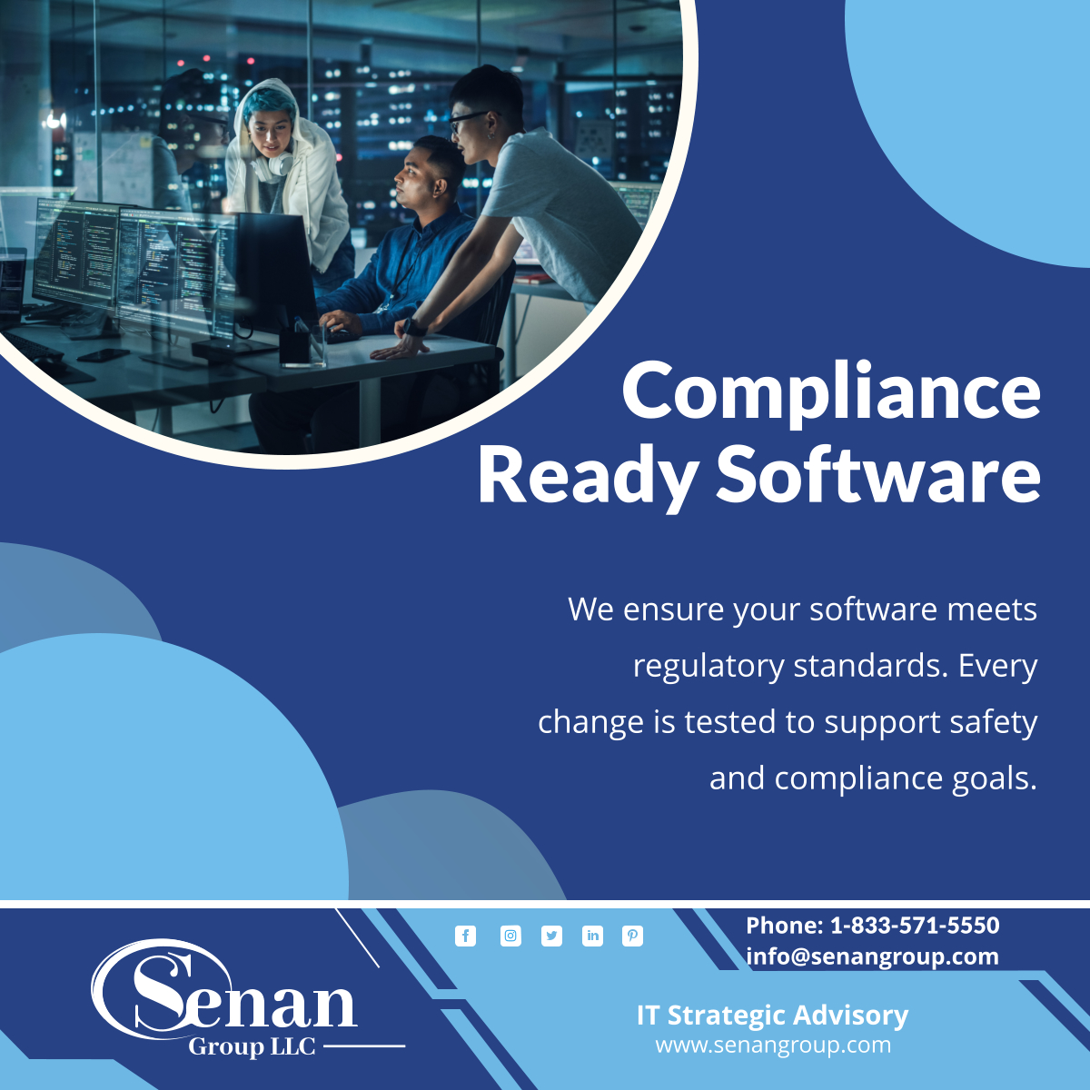 senangroupllc's tweet image. Our Computer Software Assurance services support safe, compliant, and confident software rollouts. Reach out today to ensure your systems meet industry standards.  
#BridgewaterNJ #ITConsulting #ComputerSoftwareAssurance #SoftwareTesting #SoftwareValidation