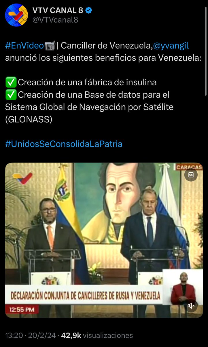 Maduro anunció que Venezuela producirá insulina gracias a una alianza con Rusia. Lo dijo el 12 de marzo de 2025.
El anuncio viene siendo repetido desde 2019 por Maduro, por sus ministros, etc.
En Venezuela se ha denunciado escasez de insulina desde al menos 2012.