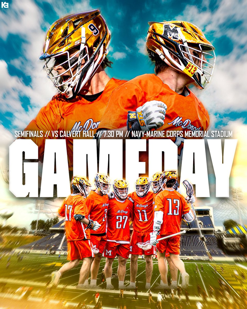 🔸 MIAA SEMI-FINAL 🔸
Let’s. GO! 🦅

🆚 Calvert Hall
⏰ 7:30pm
🏟️ Navy Marine Corp Stadium
📺 youtube.com/@LaxAllStars/s…
