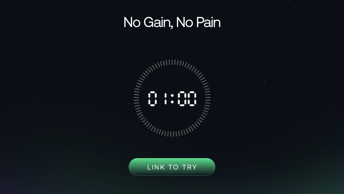 Options made fun.

Risk made optional.

Brilliance made simple.

This is what happens when real DeFi infra meets product design.

Try “No Gain, No Pain.”

Live soon.