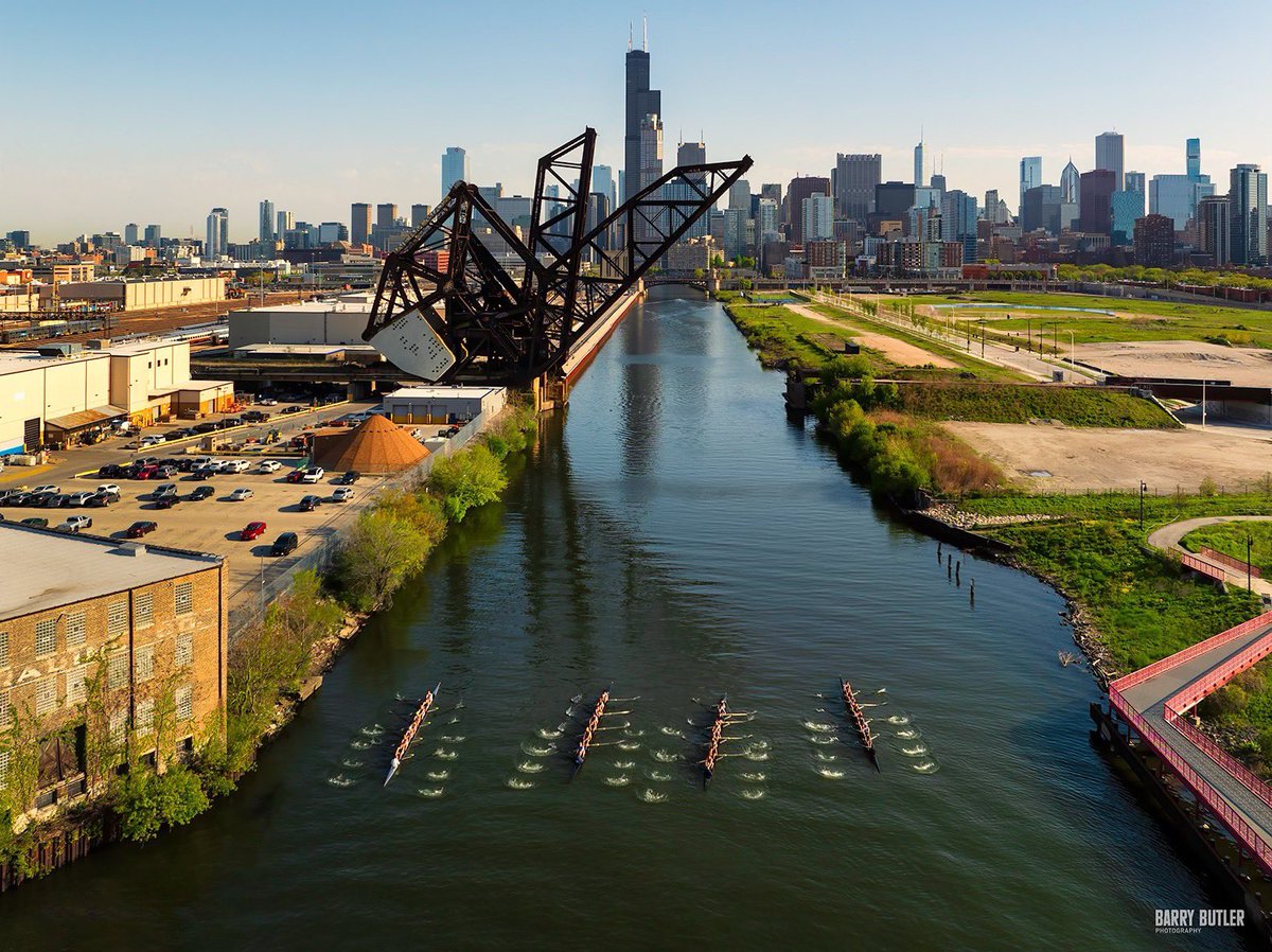 On Your Mark, Get Set....GO!   On the South Branch with the rowers this past weekend in Chicago.