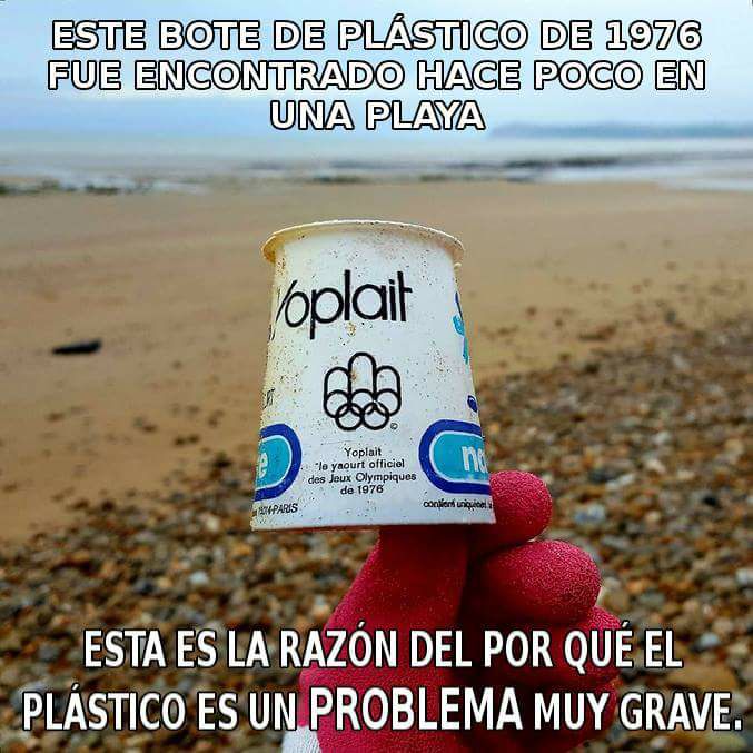 Este bote de plástico de 1976 fue encontrado hace poco en una playa, así de grave es el problema del plástico en nuestro planeta 🥹