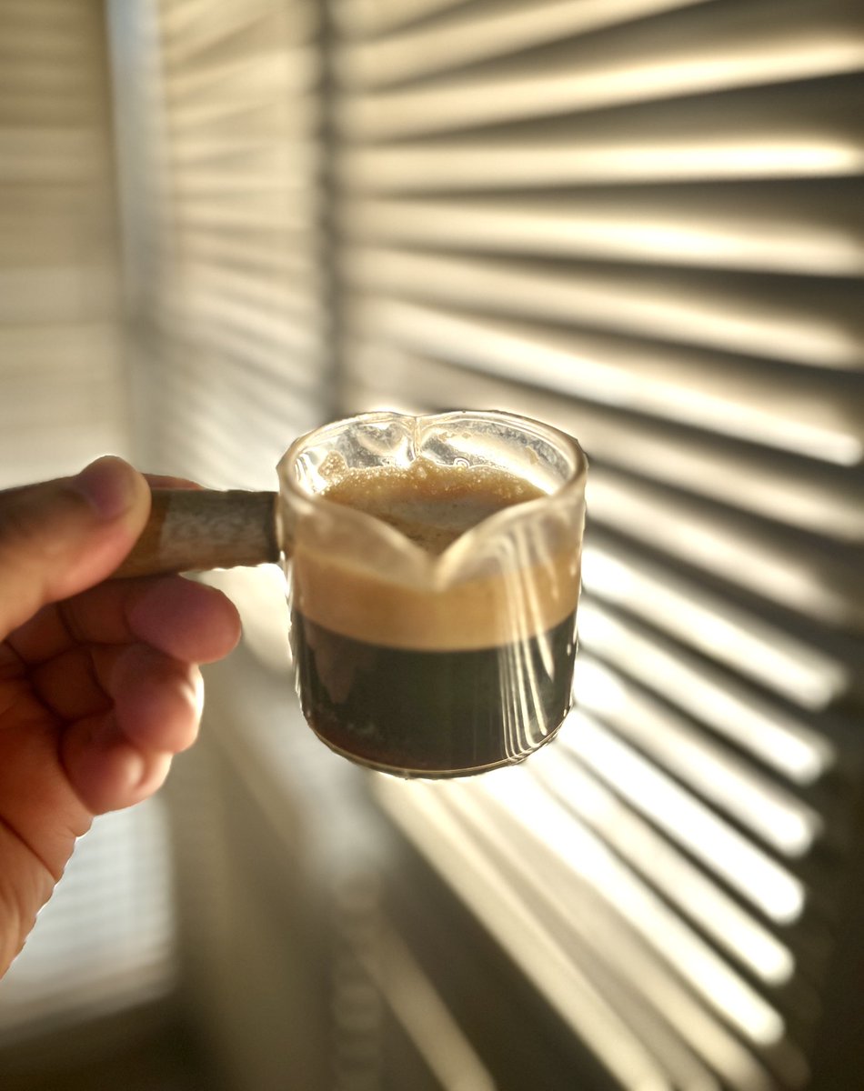 GM! I’ll give up liquor and meat before espresso…