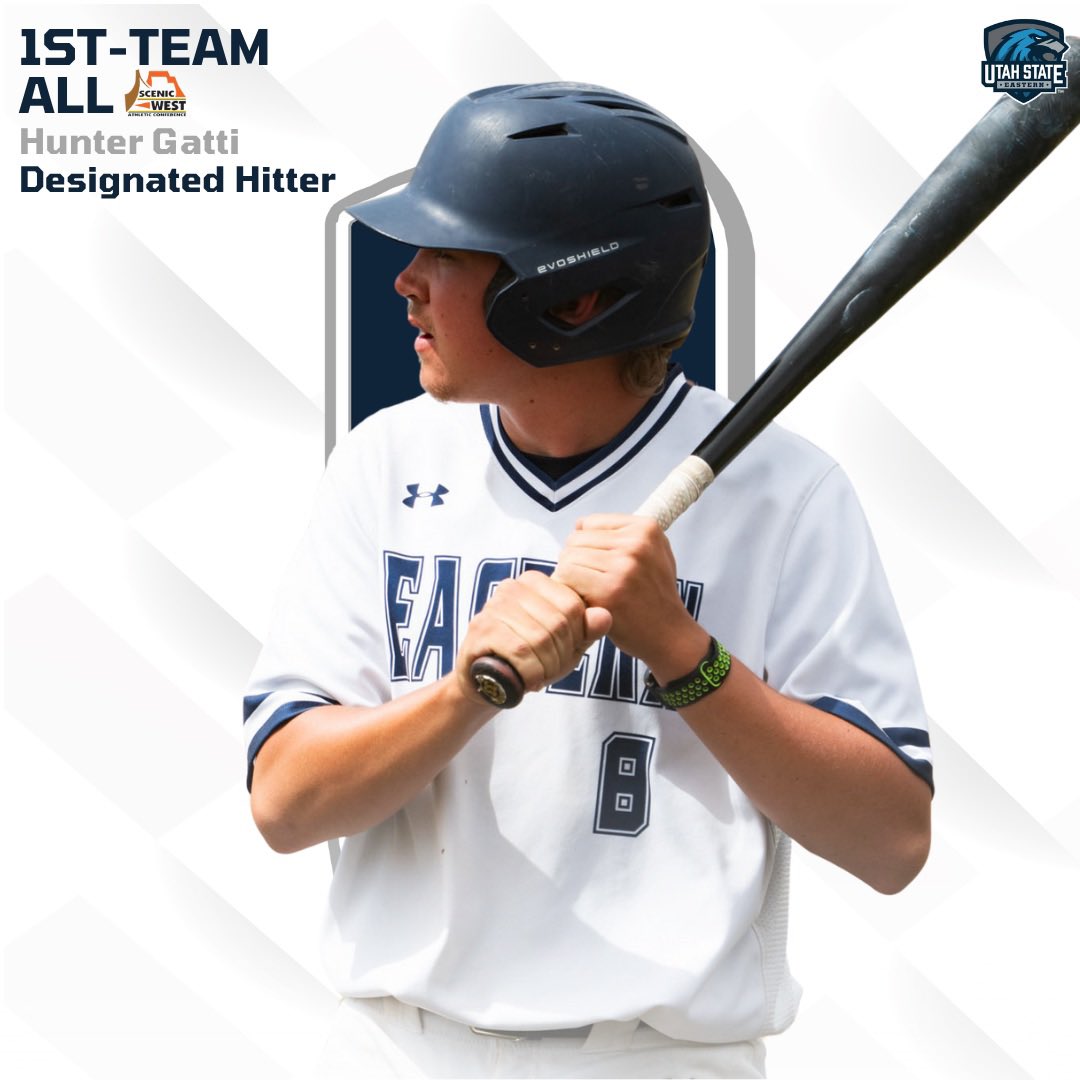Congrats to Hunter Gatti on being named 1st-Team All-Conference as a designated hitter! Gatti posted a .330 avg, .742 OPS, 4 2Bs, 1 3B, 6Ks, 3BBs! Congrats Hunter! #skeags🦅