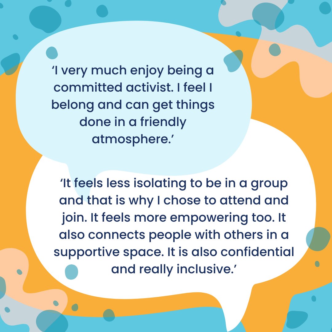 The theme of #MentalHealthAwarenessWeek is ‘community’. So this is a reminder about the   communities of people who meet in Collective Advocacy groups. People with mental health issues come together to change things for the better.

#ThisIsMyCommunity