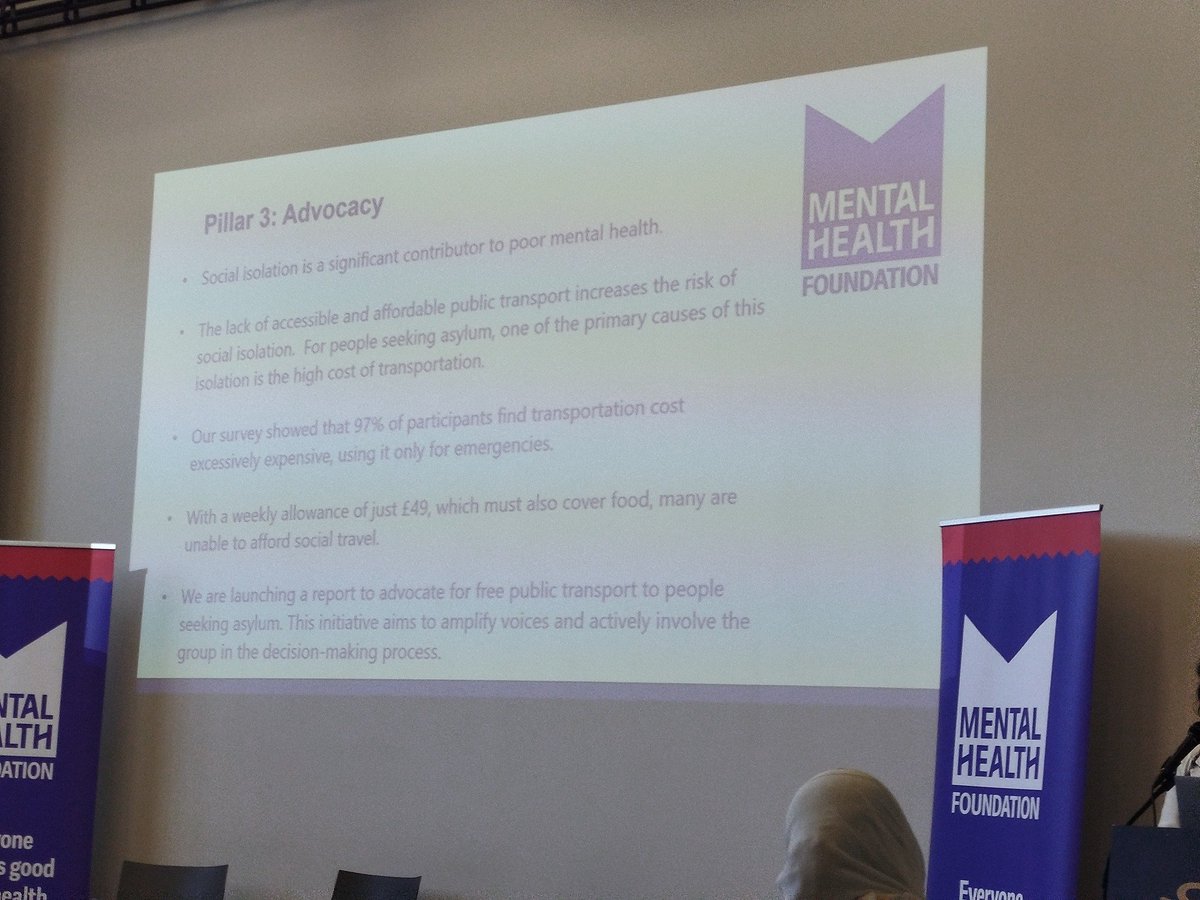 Great morning at <a href="/mentalhealth/">Mental Health Foundation</a> Foundation Community Conversations Celebration at <a href="/TheMACBelfast/">The MAC</a> to mark their mental health programme for people seeking sanctuary in Northern Ireland. Congratulations to all involved 👏