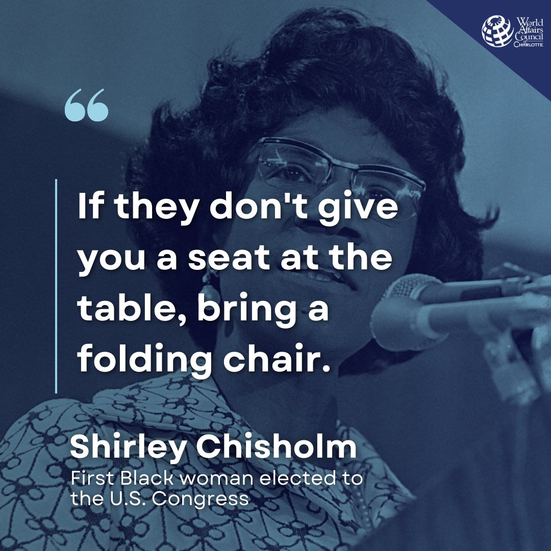 Today's #TuesdayWisdom 💡

Shirley Chisholm’s words remind us that leadership is about making your own space, even when others try to limit your opportunity. Take your seat—don't wait for permission.

#ShirleyChisholm #Leadership #Empowerment