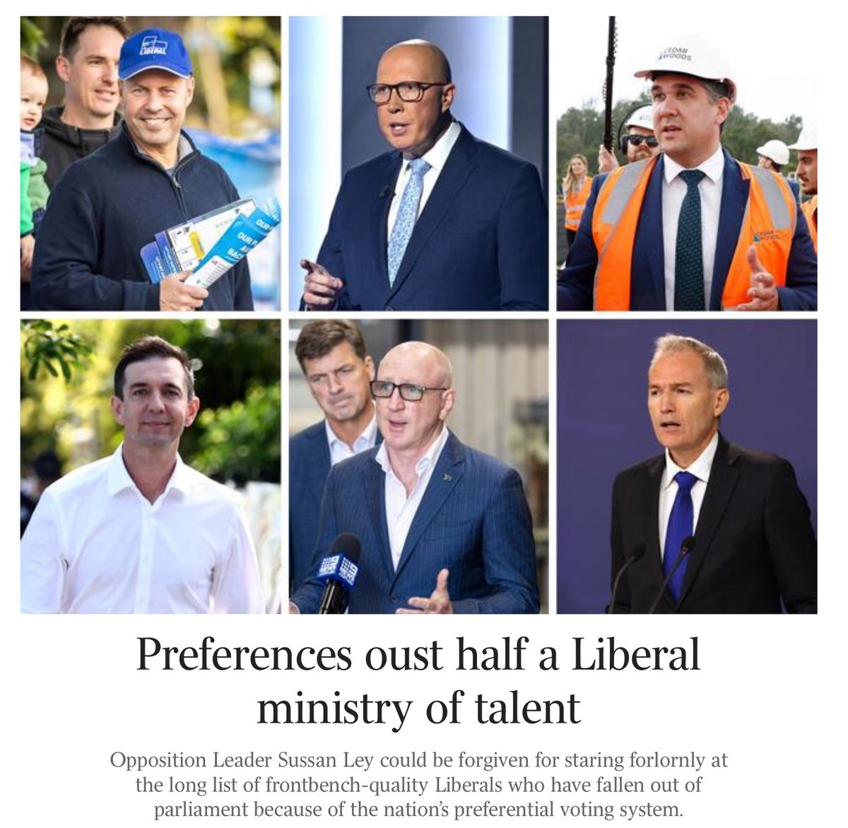 This isn’t about preferences, it’s about democracy. And if Millennials and Gen Z were forced to pick between red and blue under a first-past-the-post system over the next decade, it wouldn’t end well for the blue team.

First we had the delusional BS about One Nation coming to