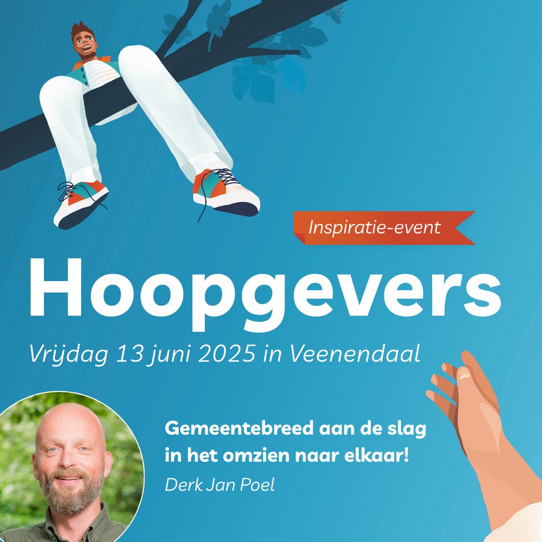 Ontdek de kracht van kleine daden: 13 juni, inspiratieevent Hoopgevers in Veenendaal. Over omzien naar elkaar in kerk&amp;buurt. Met sprekers, inspiratieseminars en werksessies. Voor NGK geef ik een sessie over gemeentebreed aan de slag in omzien naar elkaar: schuldhulpmaatje.nl/redjehetwel/in…