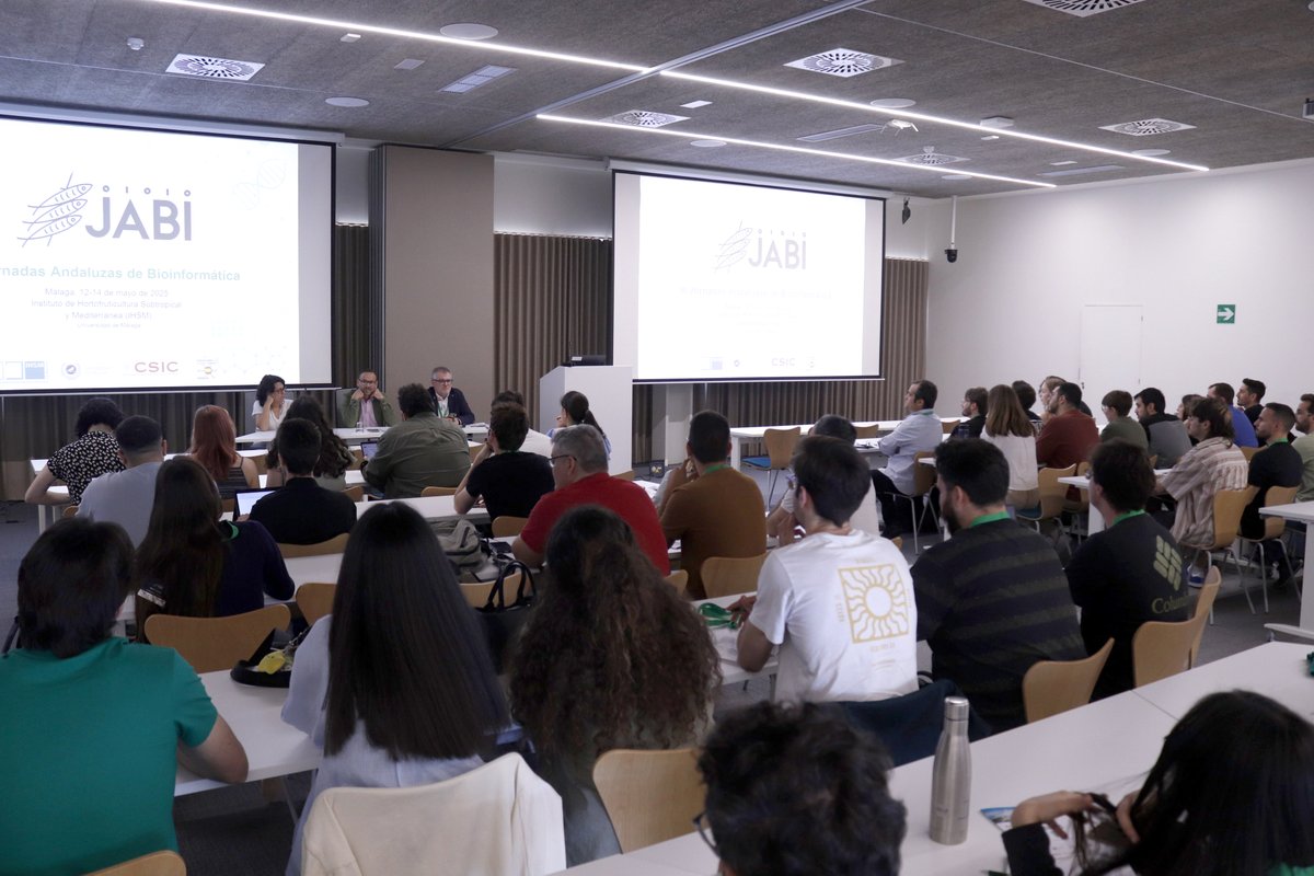 Universidad de Málaga (@infouma) on Twitter photo Más de 120 investigadores/as y profesionales se dan cita en las Jornadas Andaluzas de Bioinformática, que continúan hoy en el <a href="/IHSM_CSIC_UMA/">IHSM La Mayora</a> (Campus de Teatinos) para tratar los últimos avances y técnicas de esta disciplina científica. +info: uma.es/sala-de-prensa… Más de 120 investigadores/as y profesionales se dan cita en las Jornadas Andaluzas de Bioinformática, que continúan hoy en el <a href="/IHSM_CSIC_UMA/">IHSM La Mayora</a> (Campus de Teatinos) para tratar los últimos avances y técnicas de esta disciplina científica. +info: uma.es/sala-de-prensa…