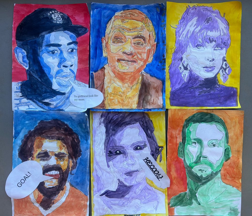 All things POP and colourful to add to the summer vibes in the art department. S1 have been creating Pop Art inspired celebrity portraits - I can’t wait to get these on the wall to make a bright and cheery display! 🎨 <a href="/RosehillHS/">Rosehill: a place to learn, grow, and thrive</a>