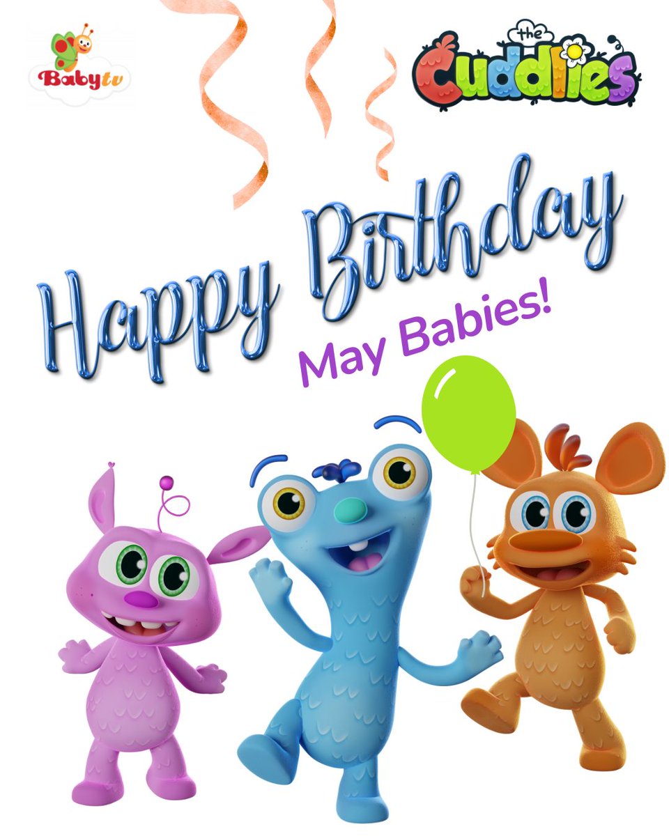 Happy Birthday to all the May babies, toddlers, and their amazing parents! 🥳 Wishing you a year full of adventures, discoveries, and the snuggliest moments ever. 💛 #BabyTVBirthday #HappyBirthday #MayBirthday