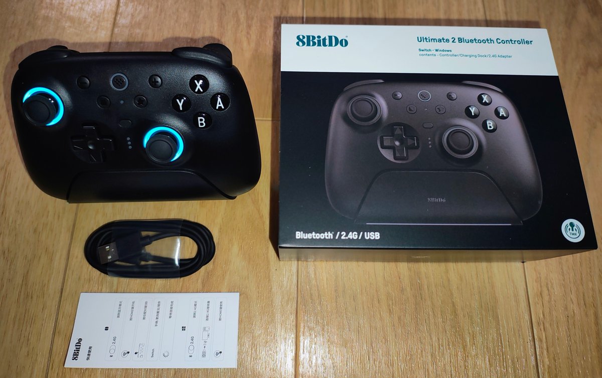sion_tan_2022's tweet photo. やっと届いたわー
プロコン替えたからってPS上がるわけじゃないけど(笑)
#8bitdo #ultimate2 https://t.co/fWGXALYACj