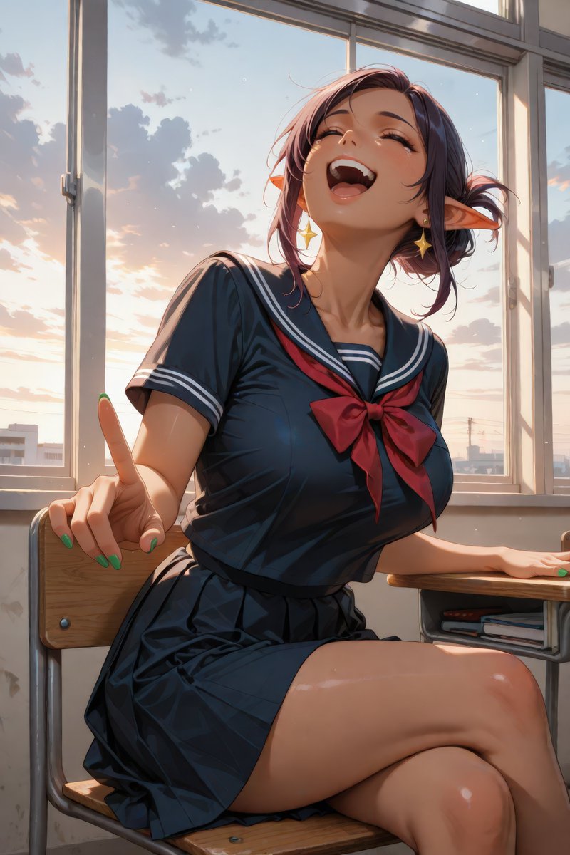 EichiElves's tweet image. 連休明けの憂鬱を吹きとばすような笑顔

A smile to chase away the post-holiday blues! 
#AIArt #Smile #AIイラスト #クラスの女神 #学校行くモチベ