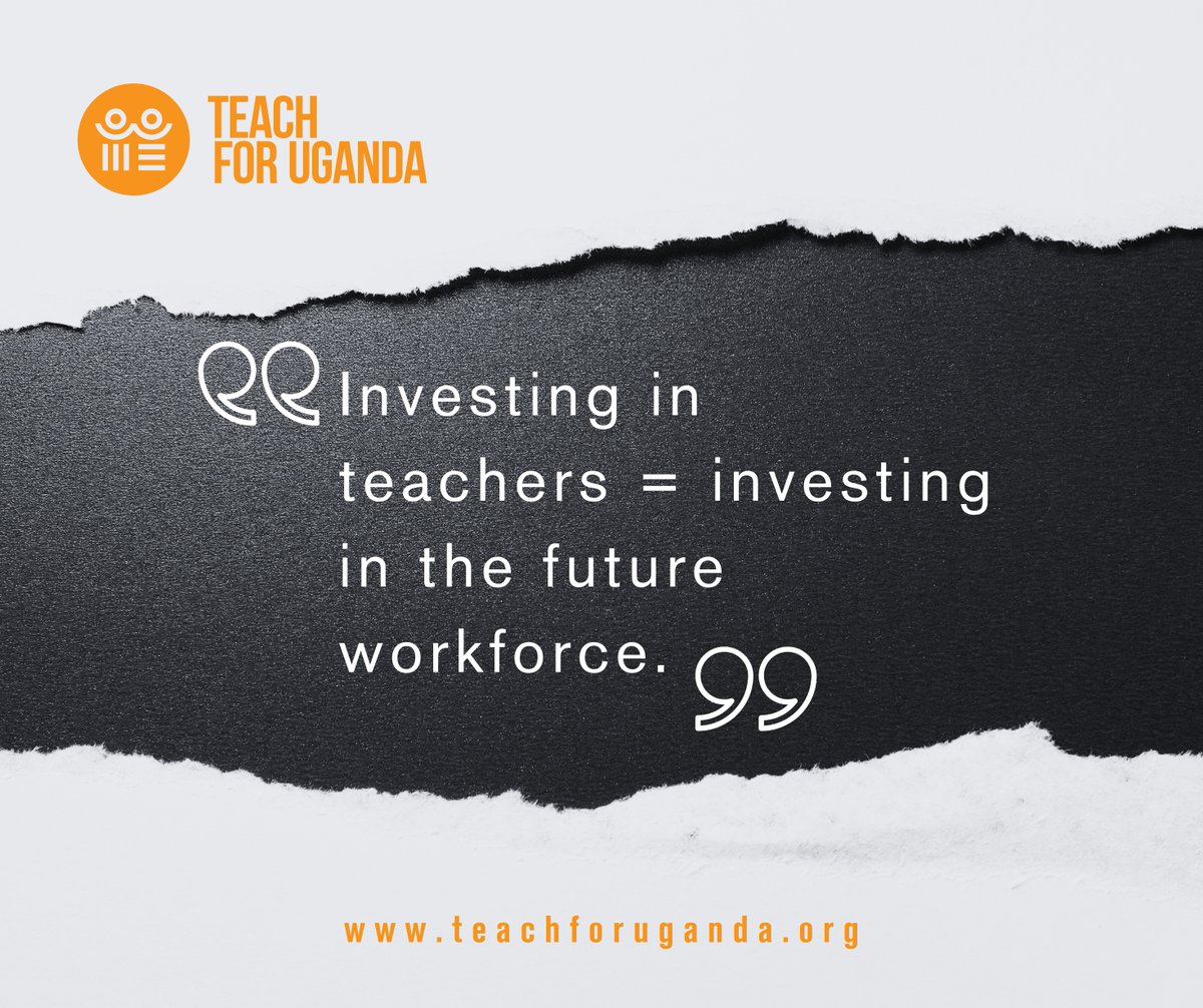 TEACH4UG's tweet image. Investing in teachers is investing in Uganda’s future. 🇺🇬

Teach For Uganda is bridging the education gap by empowering change-makers to transform classrooms and lives. 💡📚

#EducationEquity #TeachForUganda #FutureWorkforce