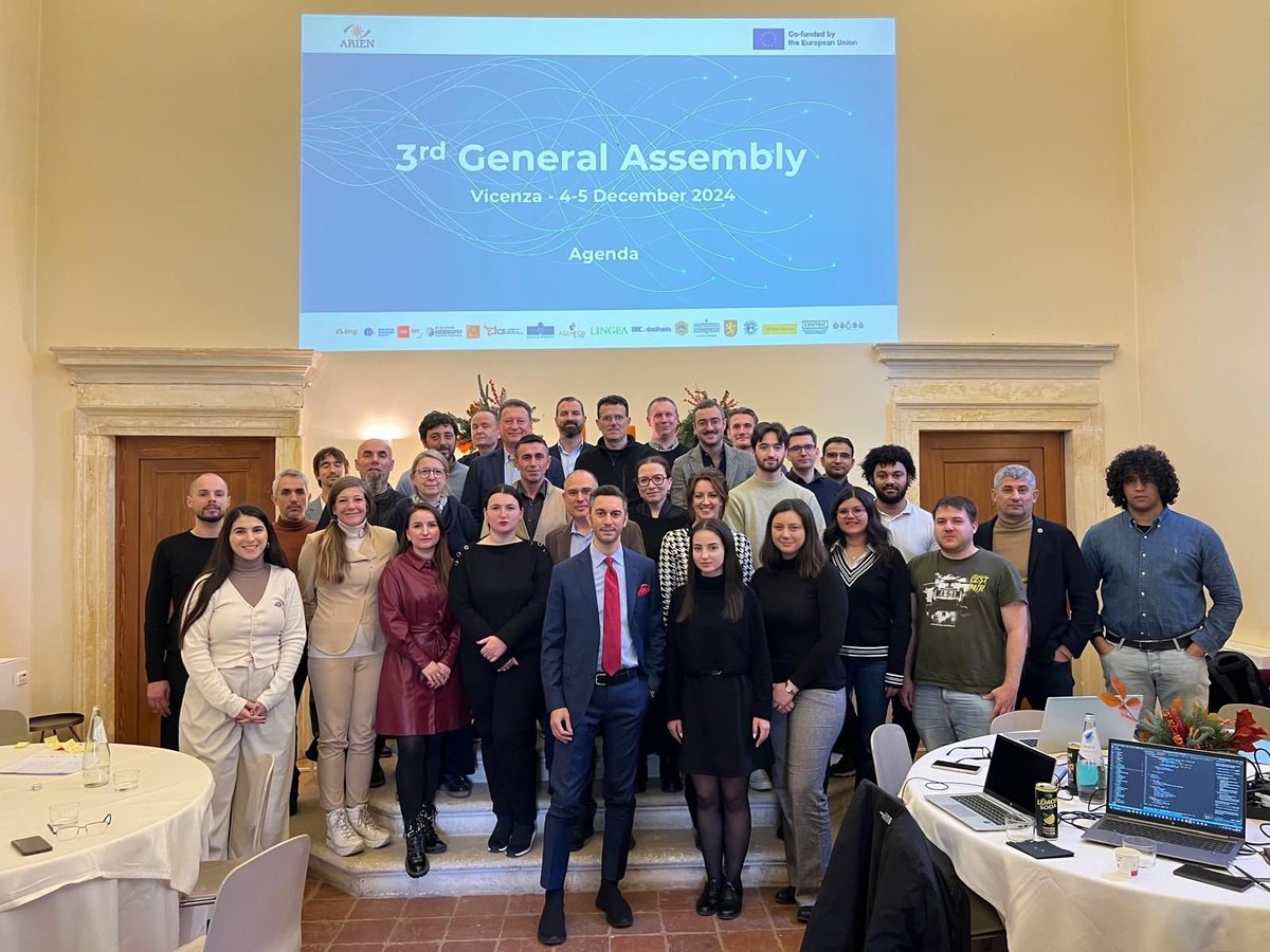 On December 4-5, 2024, the ARIEN consortium convened in the beautiful city of Vicenza, Italy, for our Third General Assembly.
arien-euproject.eu/3rd-general-as…

#ARIEN_euproject #eu #eucommission #ai #illicitdrugs