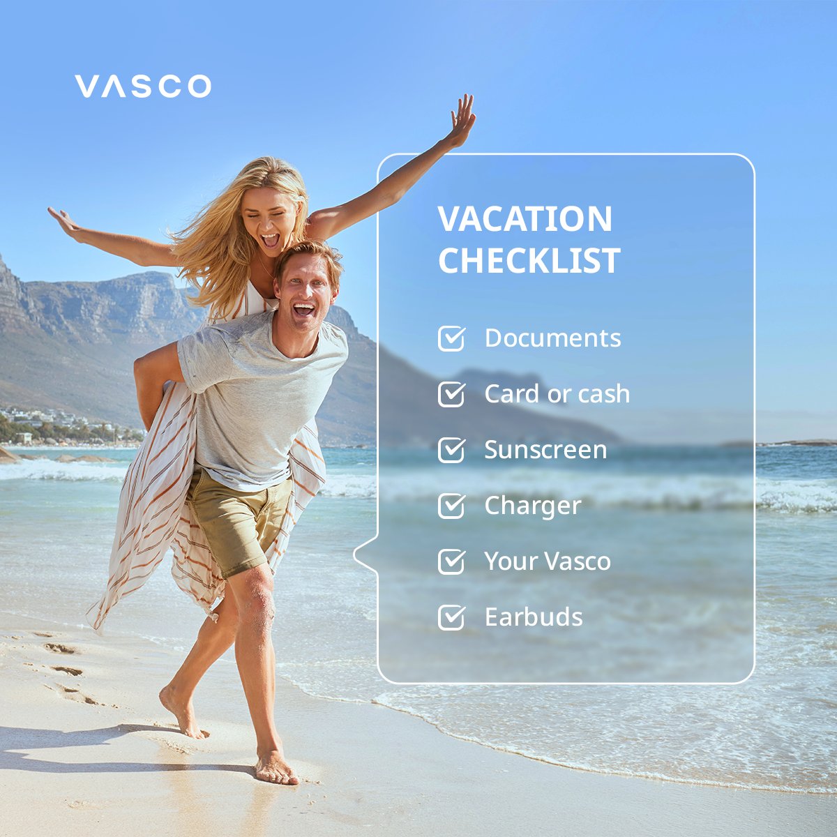 🧳✈️ You know that feeling? Your flight is in a few hours, and you're wondering if you've packed everything...🤯
Charger? Flip-flops? Passport? Vasco Translator? 🙈
We’ve got a way to stop stressing and avoid wondering until the last minute if everything’s in your suitcase!
💡