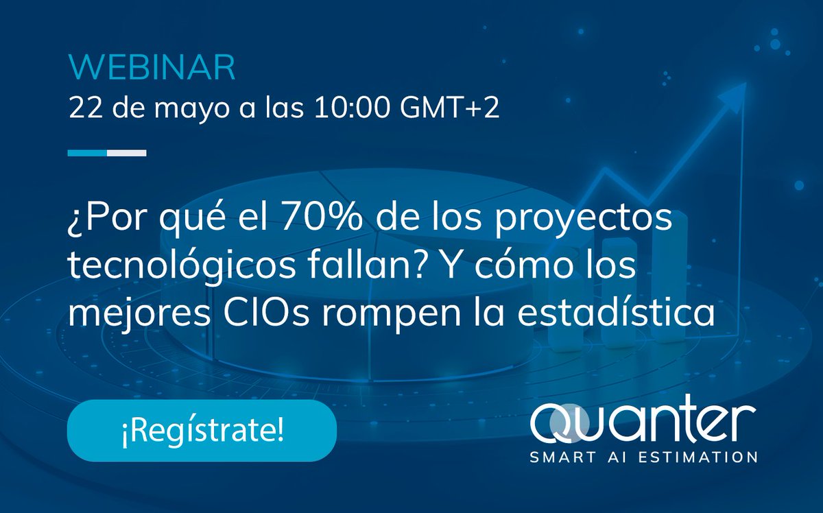 QuanterApp (@quanterapp) on Twitter photo 🚨 El 70 % de los proyectos TI fracasan, pero algunos CIOs rompen la estadística. ¿Sus claves?
Las desvelamos en este webinar con <a href="/fjuliangomez/">Julián Gómez</a> (CDO de <a href="/leda_MC/">LedaMC Consulting</a> & Quanter)
📅 22 mayo a las 10:00
🔗 tmrb2b.es/registro/20250…
¡No te lo pierdas!
#IA #Proyectos #CIO #Tecnología 🚨 El 70 % de los proyectos TI fracasan, pero algunos CIOs rompen la estadística. ¿Sus claves?
Las desvelamos en este webinar con <a href="/fjuliangomez/">Julián Gómez</a> (CDO de <a href="/leda_MC/">LedaMC Consulting</a> & Quanter)
📅 22 mayo a las 10:00
🔗 tmrb2b.es/registro/20250…
¡No te lo pierdas!
#IA #Proyectos #CIO #Tecnología