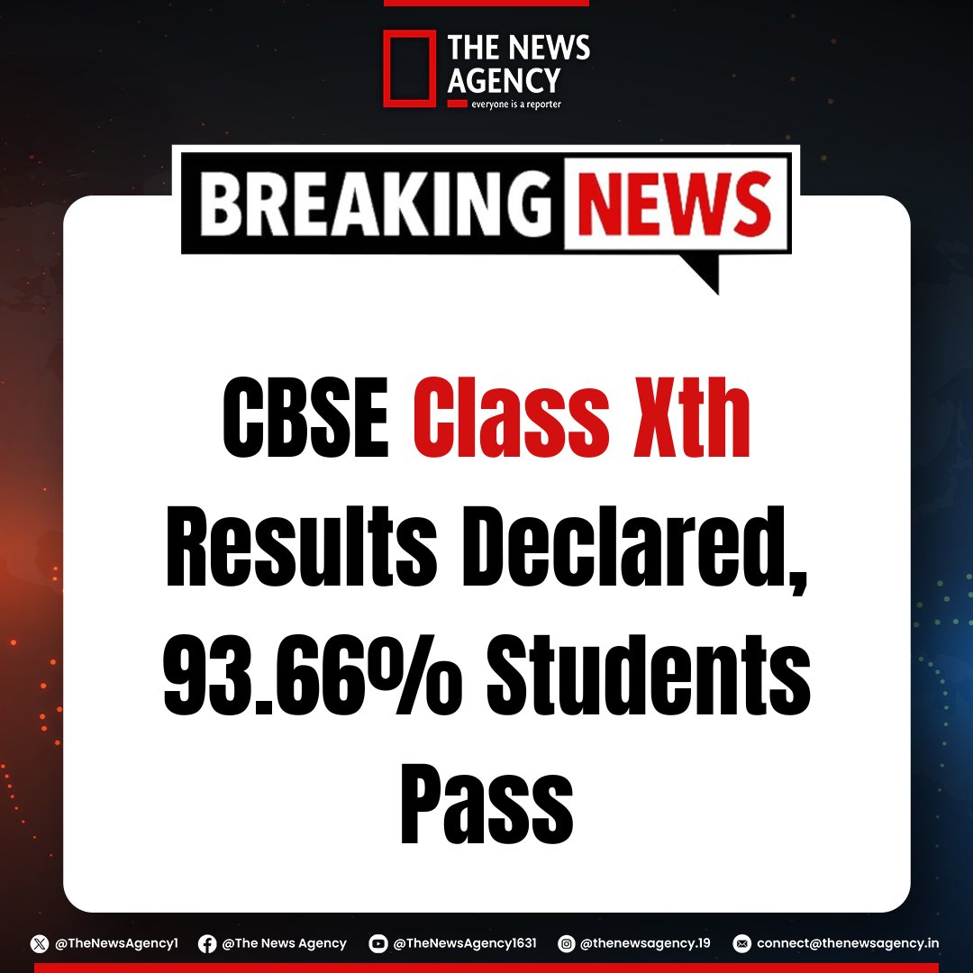 TheNewsAgency1's tweet photo. #CBSE #cbseresults2025 #CBSEResults #cbseboardresult2025 #classXth Class 10 https://t.co/EQ9E6QqMMU