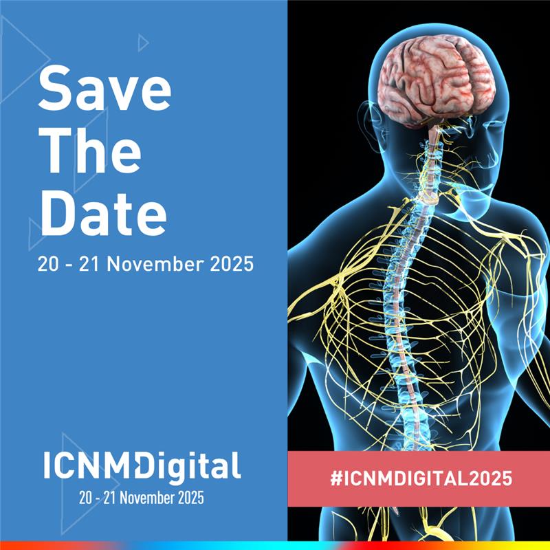 Save the Date: #ICNMDigital2025 📅

Join us online, 20–21 Nov 2025, for the global neuromuscular research event covering:

1️⃣ Muscle Disorders
2️⃣ Peripheral Neuropathies
3️⃣ NMJ Disorders
4️⃣ Motor Neuron Diseases

📝 Registration opens: 11 Aug. 

icnmd.org/icnmdigital-20…