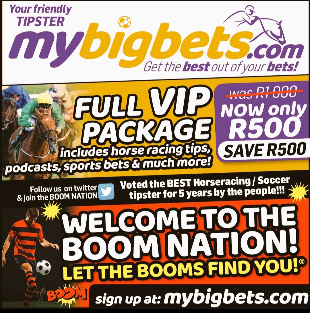 🌄Good Morning....🙏🏽💫

🕺✨️💃ENJOY THE DAY 💃✨️🕺

®️ THE BOOMS WILL FIND YOU ®️
🎙🎙🏇🏻🏇🏻🏇🏻💰💰💰🏇🏻🏇🏻🏇🏻🎙🎙

MYBIGBETS ❤️‍🔥

#Mybigbets #HorseRacing #HorseRacingTipsters #tipsters #capetown #caperacing #betting