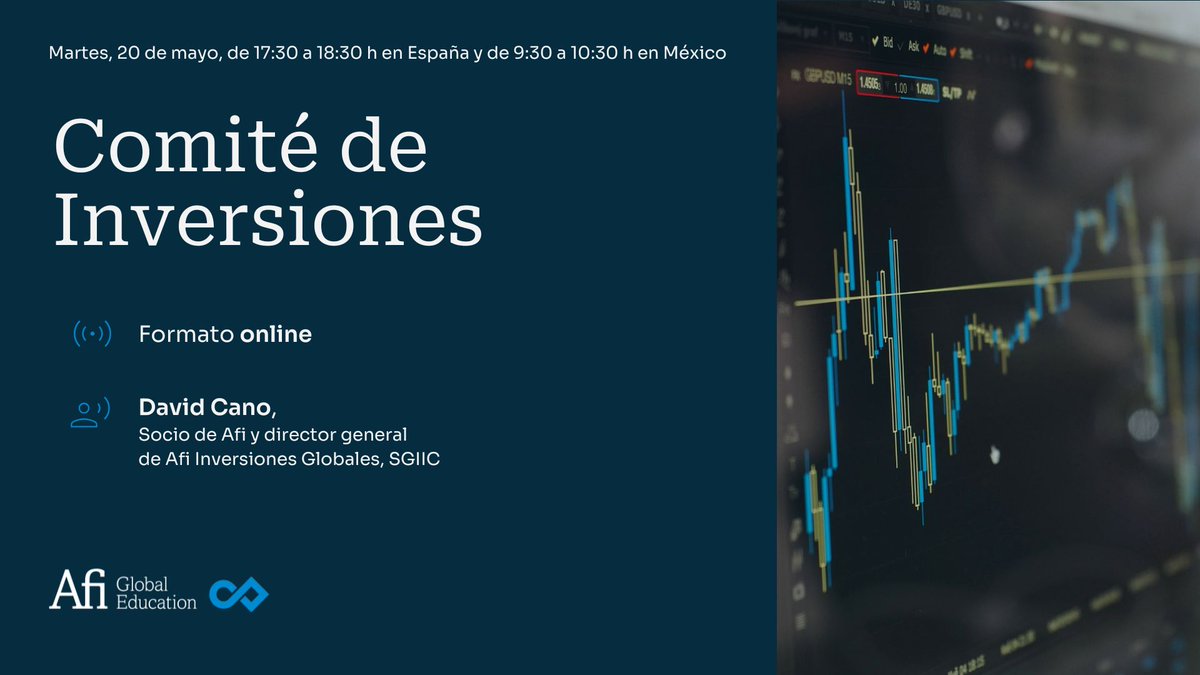 📈 ¿Qué podemos esperar de los mercados en 2025?
Únete al Comité de Inversiones con <a href="/david_cano_m/">David Cano</a> (<a href="/Afi_es/">Afi</a>). Al final, haremos un concurso donde podrás ganar su libro firmado: 'Fundamentos de Economía Financiera'.

📆20 de mayo de 17:30 a 18:30 h
📝bit.ly/3GGSQPd