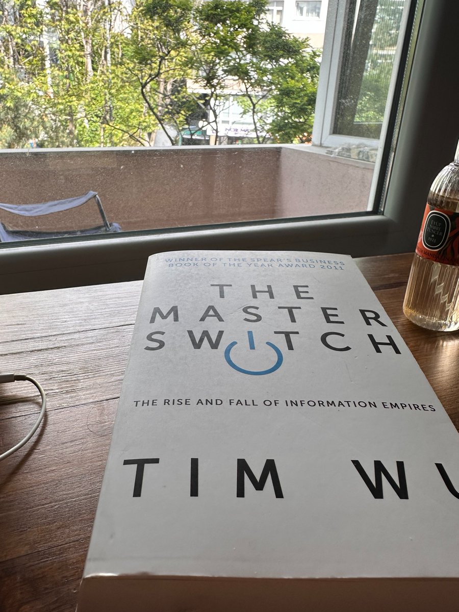 Power doesn’t disappear, it shifts.

<a href="/superwuster/">Tim Wu</a>'s The Master Switch traces the loop of monopolies and whispers the need for networks that can’t be owned. Quite a way to start the morning! 😅