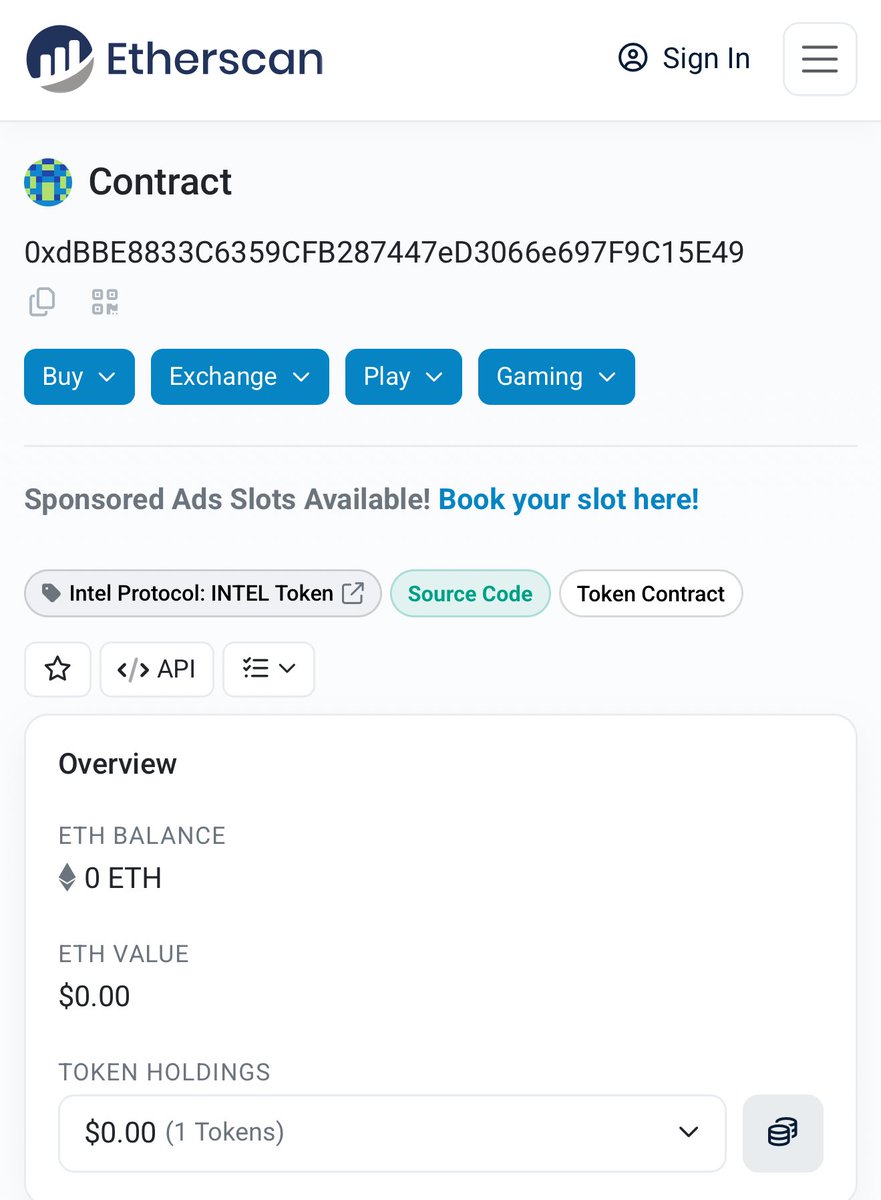 intel_protocol's tweet photo. $INTEL socials are now updated on Etherscan!
https://t.co/biA3pBpPZm
#IntelProtocol https://t.co/Oj9Cn3INSI