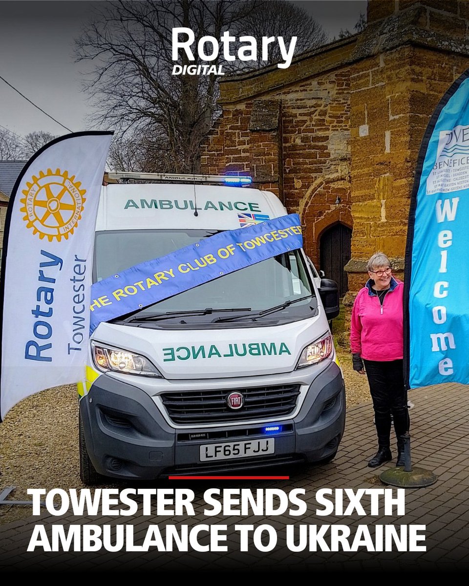 RotaryGBI's tweet photo. Howard Winfield of #Rotary in #Towcester describes the swift efforts involved in the purchase of an ambulance for #Ukraine 🚑🇺🇦🤝🙌

Full story in this month's #RotaryDigital: 

https://t.co/T0VffdcLMt

#RotaryInAction #RotaryClub #SupportUkraine #ServiceAboveSelf #peopleinaction https://t.co/mK0kECeIh2